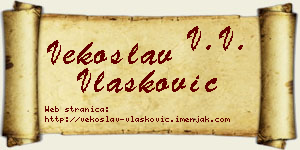 Vekoslav Vlašković vizit kartica